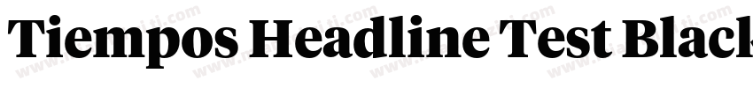 Tiempos Headline Test Black字体转换